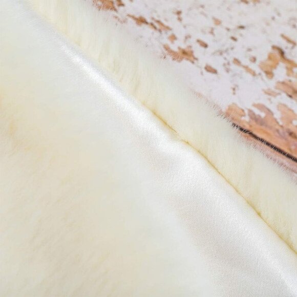 Women's 1920s Faux Fur Shawl Bridal Wedding Fur Wraps and Bolero Shrug Faux Mink - Picture 6 of 9